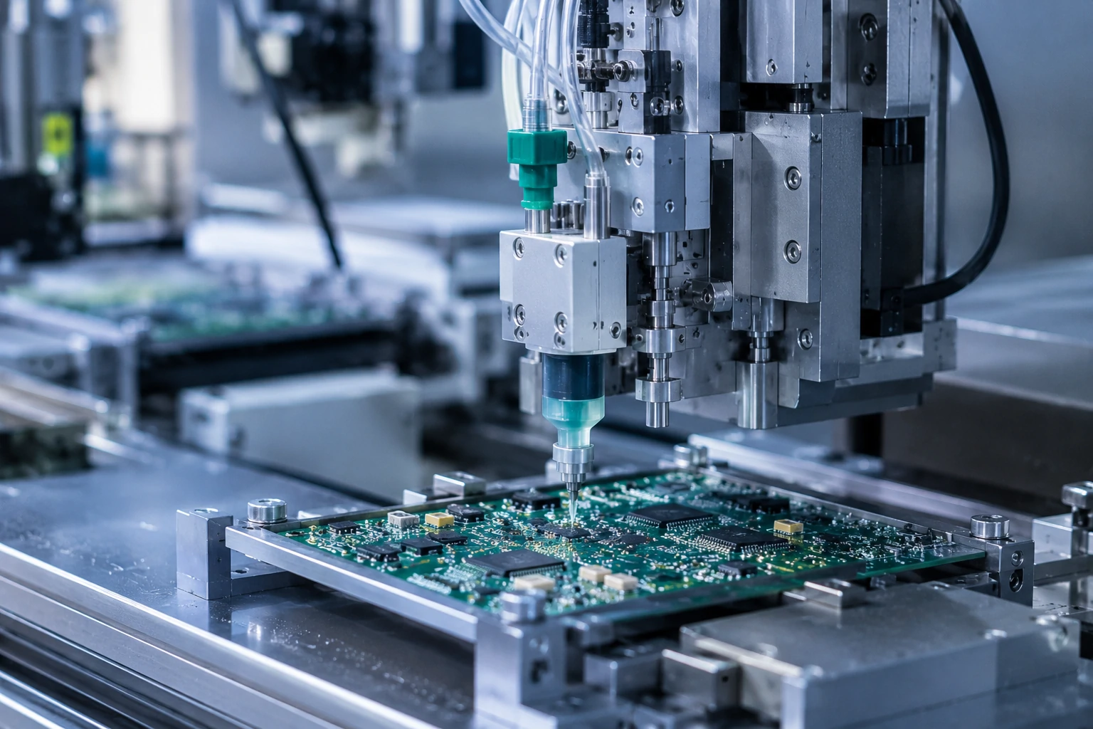 Electronics manufacturing precision dispensing applications